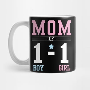 Mom Of The 1 Boy 1 Girl Son Daughter Happy Mother Day Mommy Mug